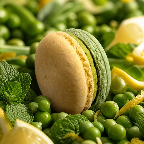 Petit pois, menthe et citron
